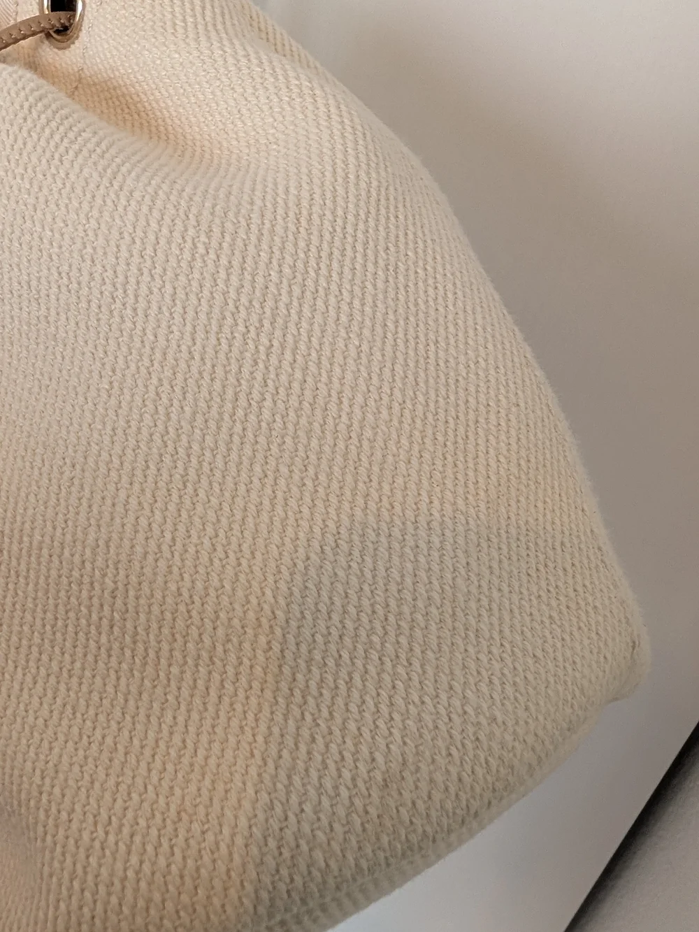 Chanel Beige Pearl Deauville Drawstring Bucket Bag